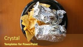  Presentation with tacos - Presentation with chicken-tacos-fresh-made-chicken background and a tawny brown colored foreground