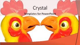  Presentation with rubber - Slide deck enhanced with chickenjoy - generic rubber yellow and red background and a lemonade colored foreground