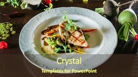  Presentation with chicken - Colorful slides enhanced with chickens fall - chicken with vegetables backdrop and a  colored foreground