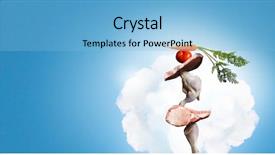  Presentation with food preparation - Colorful PPT layouts enhanced with chickens fall - concept of food preparation backdrop and a  colored foreground