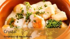  Presentation with dairy produce meat vegetables - Audience pleasing presentation theme consisting of chickens fall - meat and vegetables backdrop and a  colored foreground