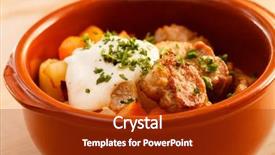  Presentation with dairy produce meat vegetables - Slide set enhanced with chickens fall - meat and vegetables background and a  colored foreground