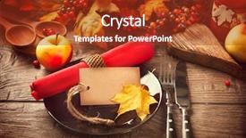  Presentation with thanksgiving dinner - Presentation theme with chickens fall - thanksgiving dinner thanksgiving turkey served background and a tawny brown colored foreground