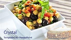  Presentation with chickpea - Amazing slides having  backdrop and a  colored foreground