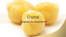  Presentation with green gold and white - Beautiful slide deck featuring chickpea plant - green pepper isolated backdrop and a yellow colored foreground