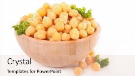  Presentation with chickpea - Audience pleasing PPT layouts consisting of chickpea backdrop and a lemonade colored foreground
