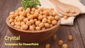  Presentation with chickpea - Amazing presentation theme having chickpea backdrop and a tawny brown colored foreground