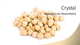 Presentation with chickpea plant - Colorful theme enhanced with chickpeas isolated backdrop and a white colored foreground