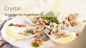  Presentation with walnut - Cool new presentation with chicory-salad-with-walnut backdrop and a cream colored foreground