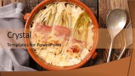  Presentation with ham radio - Slide deck featuring chicory with ham and cream background and a yellow colored foreground
