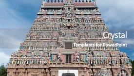 Presentation with india temple - Slides with chidambaram temple south india background and a gray colored foreground