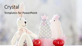  Presentation with still life crucifixion table - Slides featuring chiken template - retro still life of easter background and a light gray colored foreground