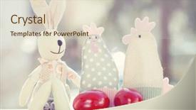  Presentation with still life crucifixion table - Cool new theme with chiken template - retro still life of easter backdrop and a lemonade colored foreground