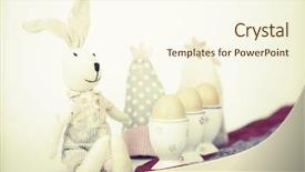  Presentation with retro - Amazing slide deck having chiken template - retro still life of easter backdrop and a  colored foreground