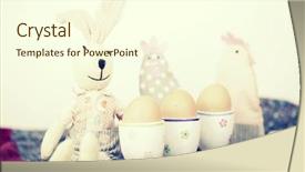  Presentation with retro - Beautiful PPT layouts featuring chiken template - retro still life of easter backdrop and a cream colored foreground