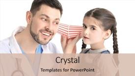  Presentation with doctor black children - Slide deck featuring play therapy child - children's doctor with little girl background and a  colored foreground