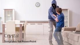  Presentation with concept - Cool new slide set with child-abduction-concept-with-young backdrop and a soft green colored foreground