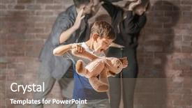  Presentation with abuse child - Cool new slides with child abuse neglect - little boy punishing teddy bear backdrop and a gray colored foreground