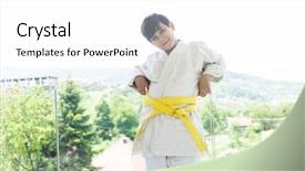  Presentation with adolescent development - PPT layouts enhanced with child adolescent development - happy boy at home background and a  colored foreground