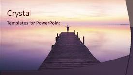  Presentation with child work animation - Presentation theme consisting of child alone in the world background and a lemonade colored foreground