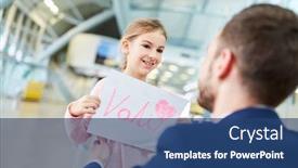  Presentation with daughter - PPT theme featuring child-as-a-daughter-picks background and a ocean colored foreground