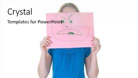  Presentation with angry child - Presentation theme having soft focus at 100 best background and a coral colored foreground