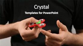  Presentation with kidney transplant holding a model - Slide deck consisting of child bearing - man holding modern spinner closeup background and a black colored foreground