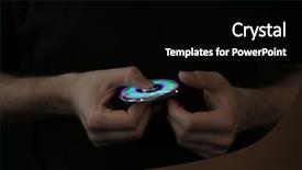  Presentation with luminous - Audience pleasing slide deck consisting of child bearing - man rolling modern luminous spinner backdrop and a  colored foreground