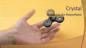  Presentation with modern color - Theme with child bearing - man rolling modern spinner background and a  colored foreground