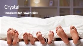  Presentation with feet - Presentation theme featuring pharmaceutical - herbal supplement liver - capsules background and a cream colored foreground.