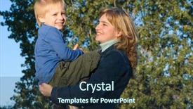  Presentation with behaviour - Colorful PPT theme enhanced with child behaviour - mother with the son backdrop and a navy blue colored foreground