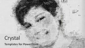  Presentation with old newspaper - Audience pleasing presentation consisting of child blended with old newspaper backdrop and a light gray colored foreground