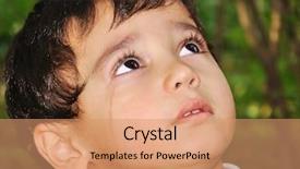  Presentation with crying - PPT theme featuring child blood - very cute kid crying background and a coral colored foreground