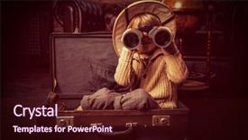  Presentation with imagination - PPT theme enhanced with child boy in a travel background and a wine colored foreground
