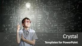  Presentation with brain child - Presentation with child brain - boy of school age background and a  colored foreground