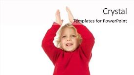  Presentation with kid happy birthday - Theme with child clapping - happy small kid clipping isolated background and a white colored foreground