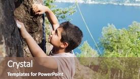  Presentation with rock wall - Cool new presentation with child climbs on rock wall backdrop and a  colored foreground