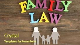  Presentation with law - Beautiful theme featuring child-custody and family-law backdrop and a tawny brown colored foreground