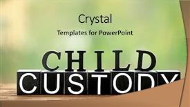  Presentation with child custody - Cool new presentation with child custody made of black backdrop and a mint green colored foreground