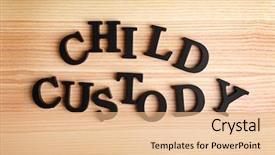  Presentation with black child - Cool new presentation theme with child custody made of black backdrop and a coral colored foreground