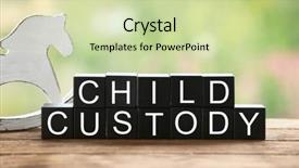  Presentation with child custody - Presentation theme having child custody made of black background and a soft green colored foreground