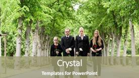  Presentation with cemetery - Beautiful PPT theme featuring child death - family on cemetery walking down backdrop and a coral colored foreground