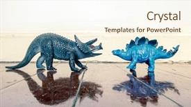  Presentation with child death - Presentation theme having child death - stegosaurus and styracosaurus background and a cream colored foreground