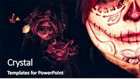  Presentation with child death - Slides consisting of child death - young woman with makeup background and a black colored foreground