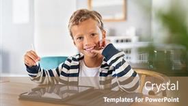  Presentation with digital pen - Presentation featuring child-drawing-picture-with-digital background and a coral colored foreground