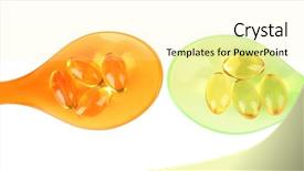  Presentation with capsules pills pill doctor prescription - Beautiful presentation design featuring logistics - truck on a highway backdrop and a dark gray colored foreground