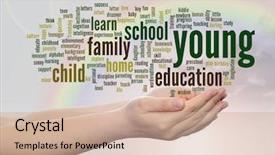  Presentation with school family - Presentation with child family school life learn background and a  colored foreground