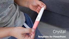  Presentation with babies - Amazing slides having child-found-the-positive-pregnancy backdrop and a gray colored foreground