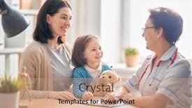  Presentation with mother child - Audience pleasing slides consisting of child-girl-and-her-mother backdrop and a coral colored foreground