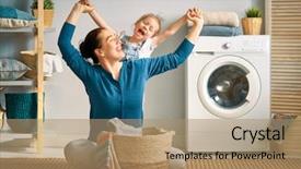  Presentation with woman child - Amazing presentation having child girl little helper backdrop and a coral colored foreground